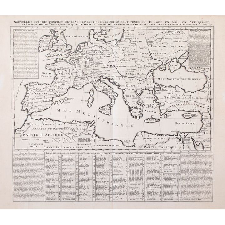 Henri Abraham Chatelain | Nouvelle carte des conciles generaux et particuliers…