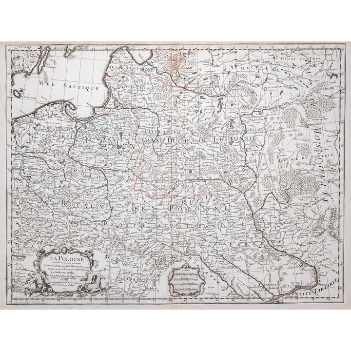 Guillaume de l’Isle | La Pologne dresee sur ce qu'en ont donne Starovolsk, Beauplan, Hartknoch...