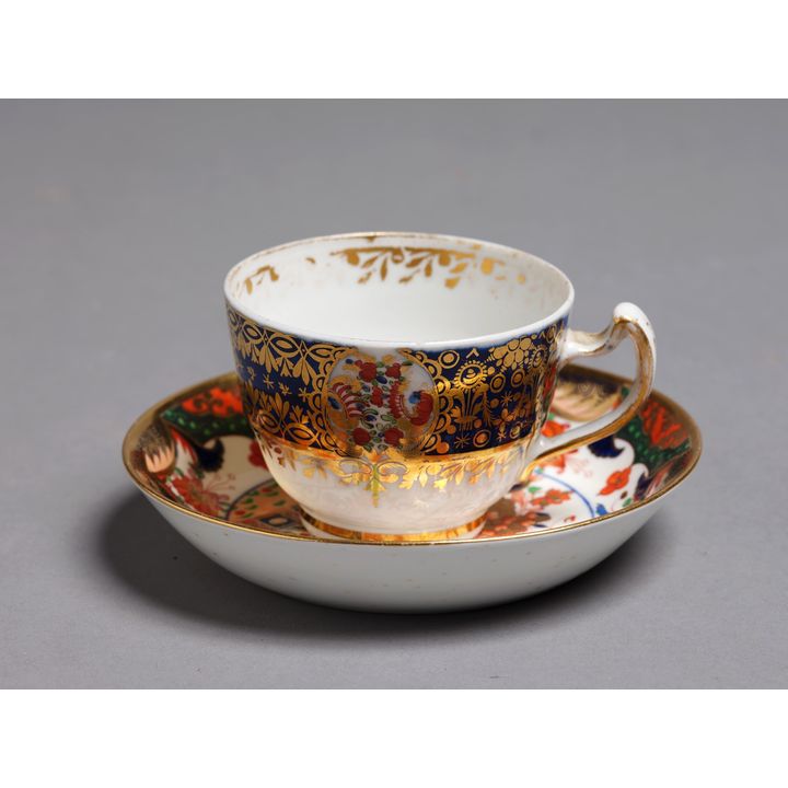 18thC Chamberlains Worcester teacup and saucer