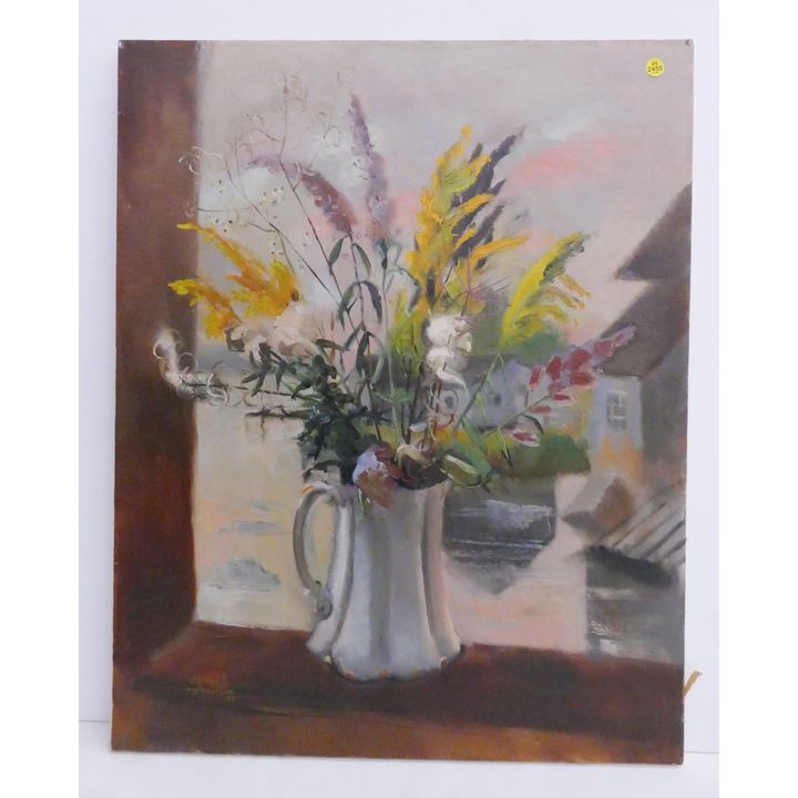 Shirley Andersoal 1953 Floral Still Life Oil Painting- 30x24'' unframed