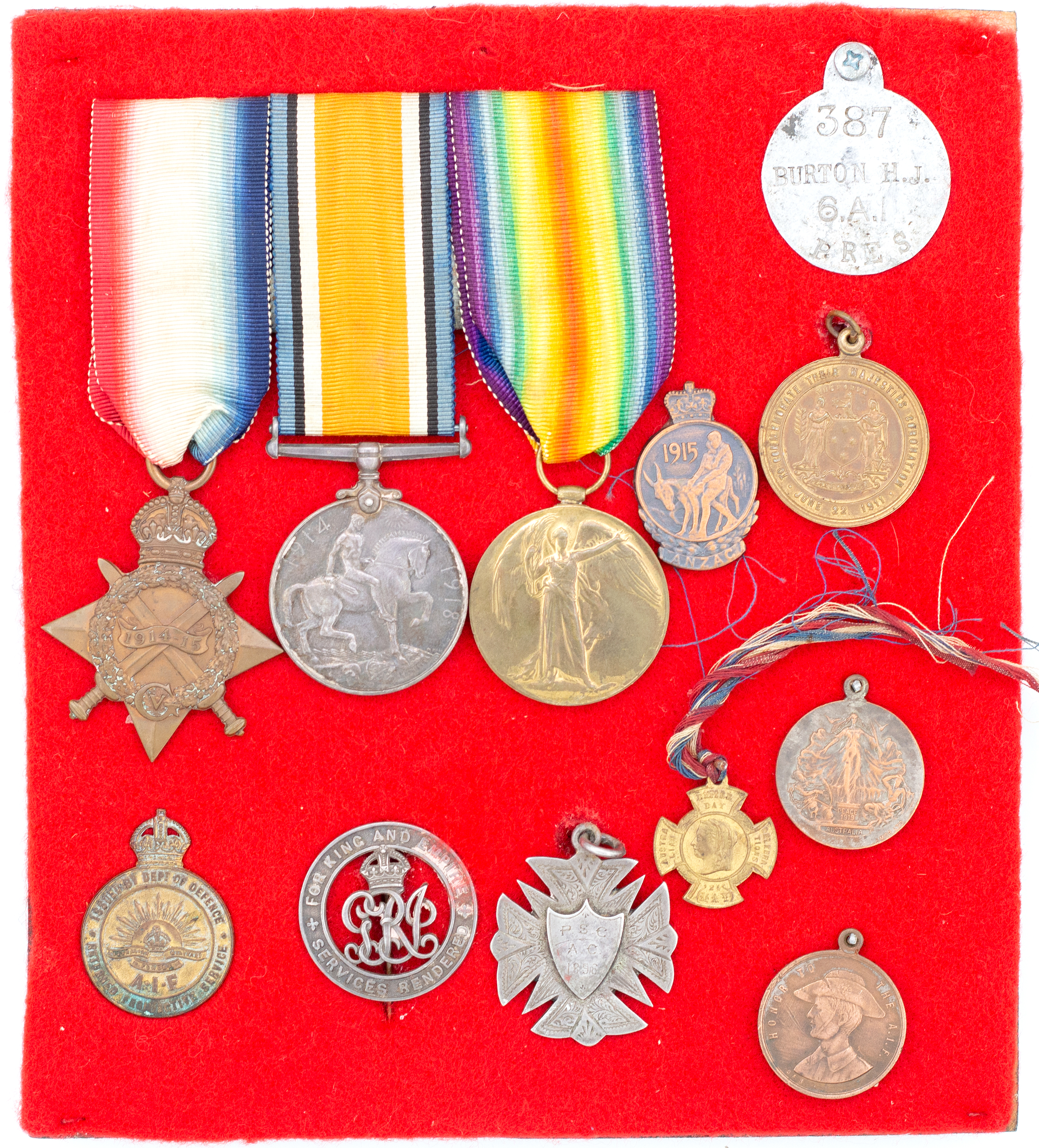 6th Infantry Battalion, A.I.F, Warrant Officer 2nd Class, 1914 - 1918, gVF