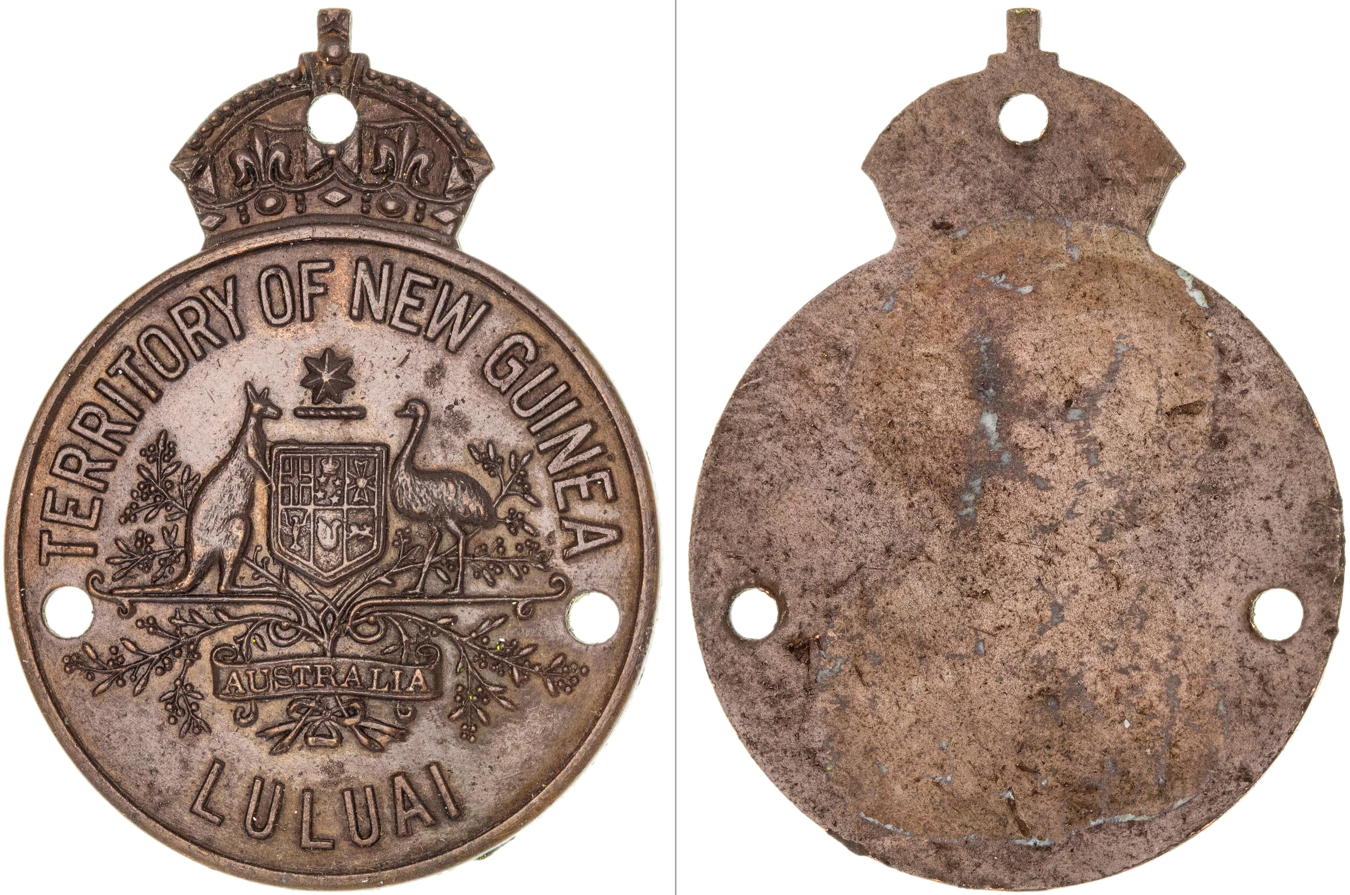 Papua New Guinea, Luluai Badge, 1940 - 1945, aUNC