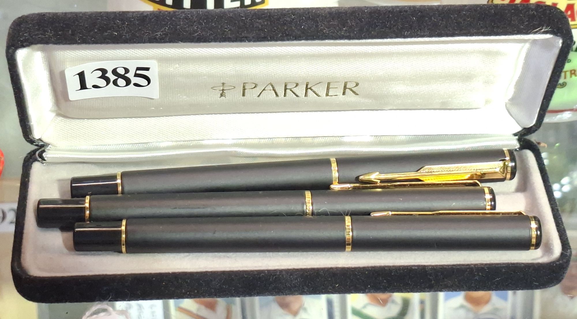 1385 · SET OF 3 PARKER MODEL 88 RIALTO PENS
