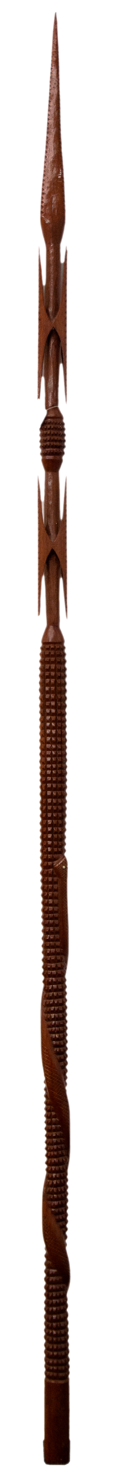Papua New Guinea, Carved Spear, 1970s, VGC