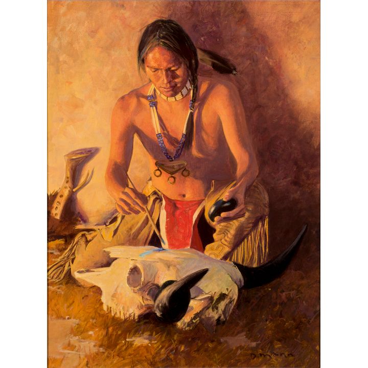 David Mann (1948- ), White Bone & Spirit Paint