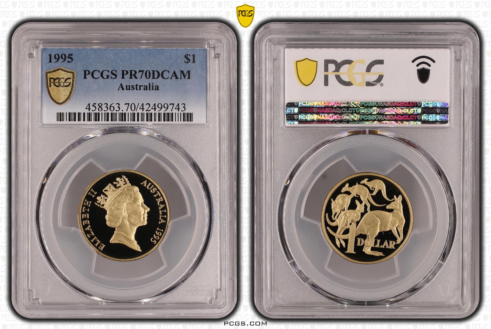 Elizabeth II, One Dollar, PR70DCAM , 1995 PCGS POP - 8/0