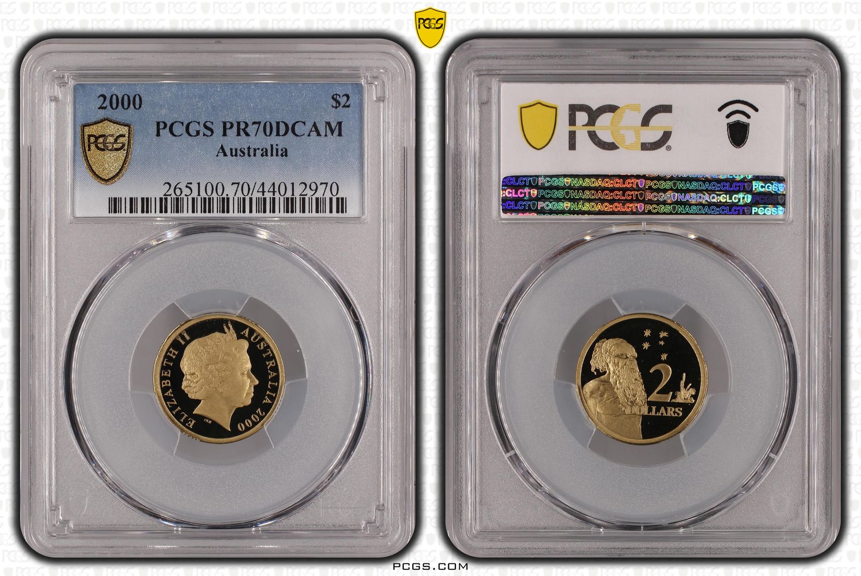 2000 Australia Two Dollar, $2 PCGS - PR70DCAM POP 12/0 -970