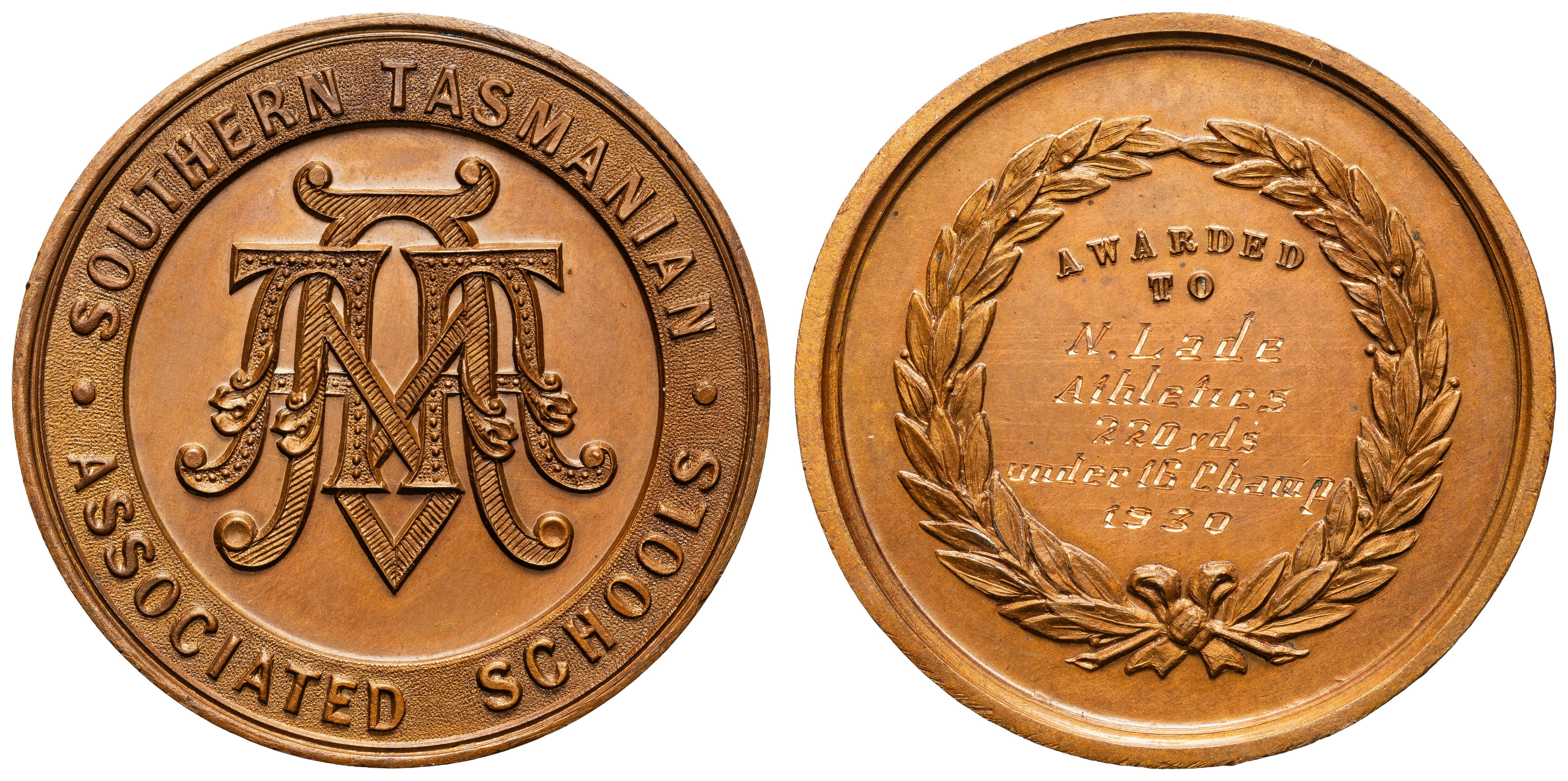Southern Tasmanian Associated Schools, 1930, gEF