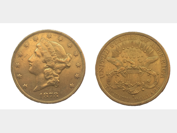 1878 USA Liberty Head Gold Twenty Dollar Coin