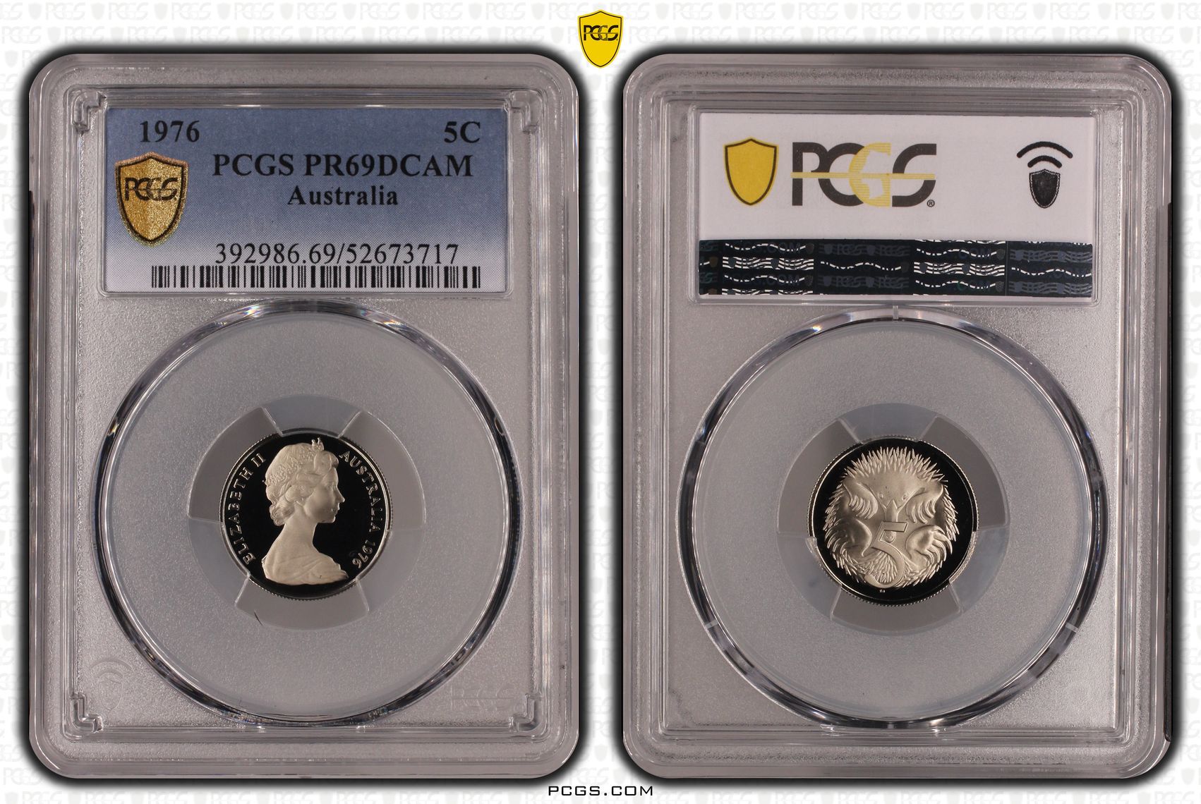 Five Cent, 1976, PCGS PR69DCAM