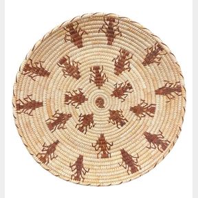 Very Nice Tohono O'odham Pictorial Basket By Francis Stevens