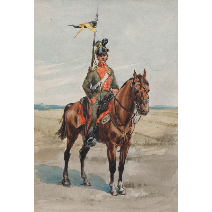 Artysta nieokreślony | Ułan 1 Galicyjskiego Pułku Ułanów, ok. 1850 r.