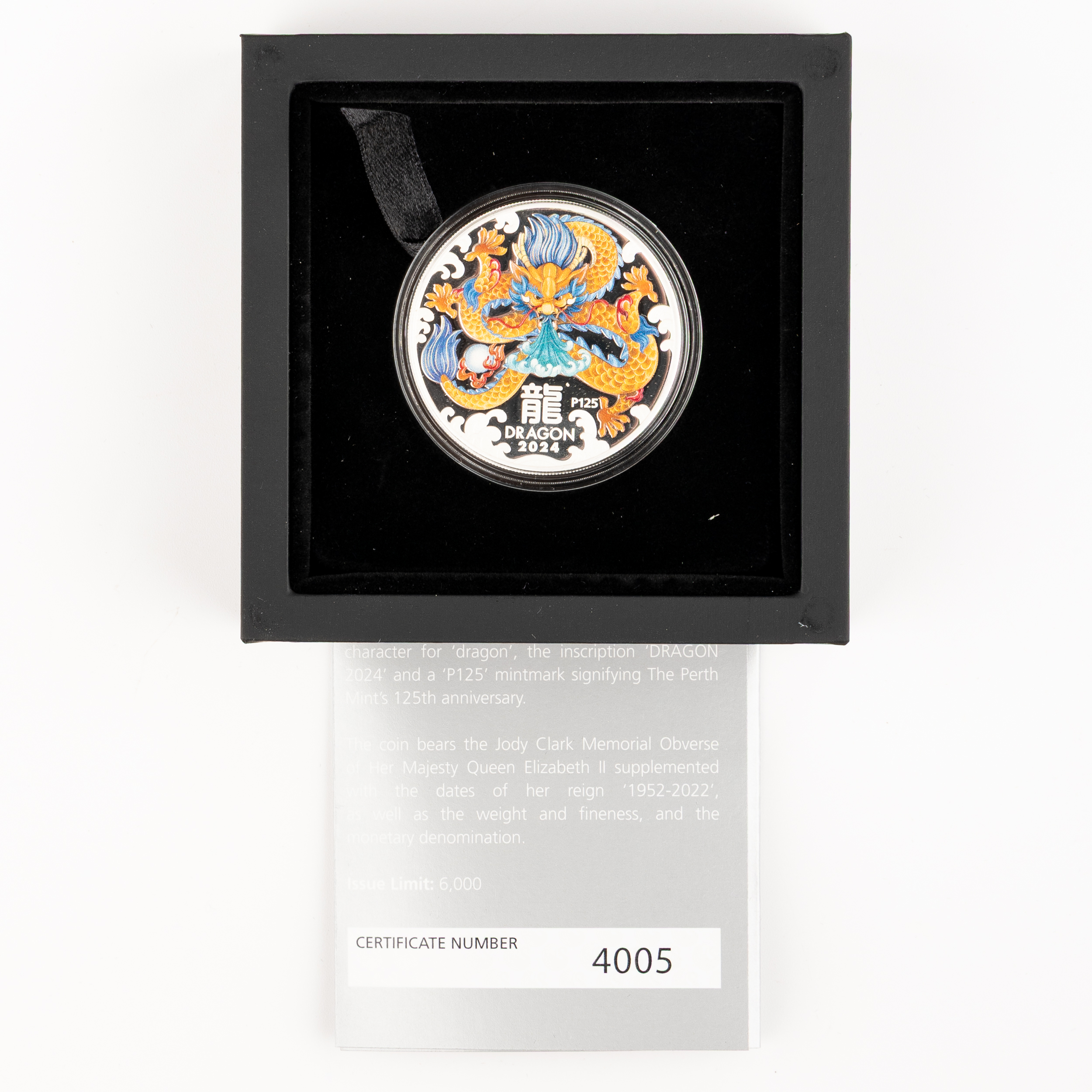 Elizabeth II, Perth Mint - Lunar Series III, Year of the Dragon, One Dollar, 2024-P125, FDC