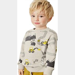 BABY TODDLER BOY'S COTTON CREWNECK LONG SLEEVE SWEATSHIRT 1-7T SZ 6 YRS