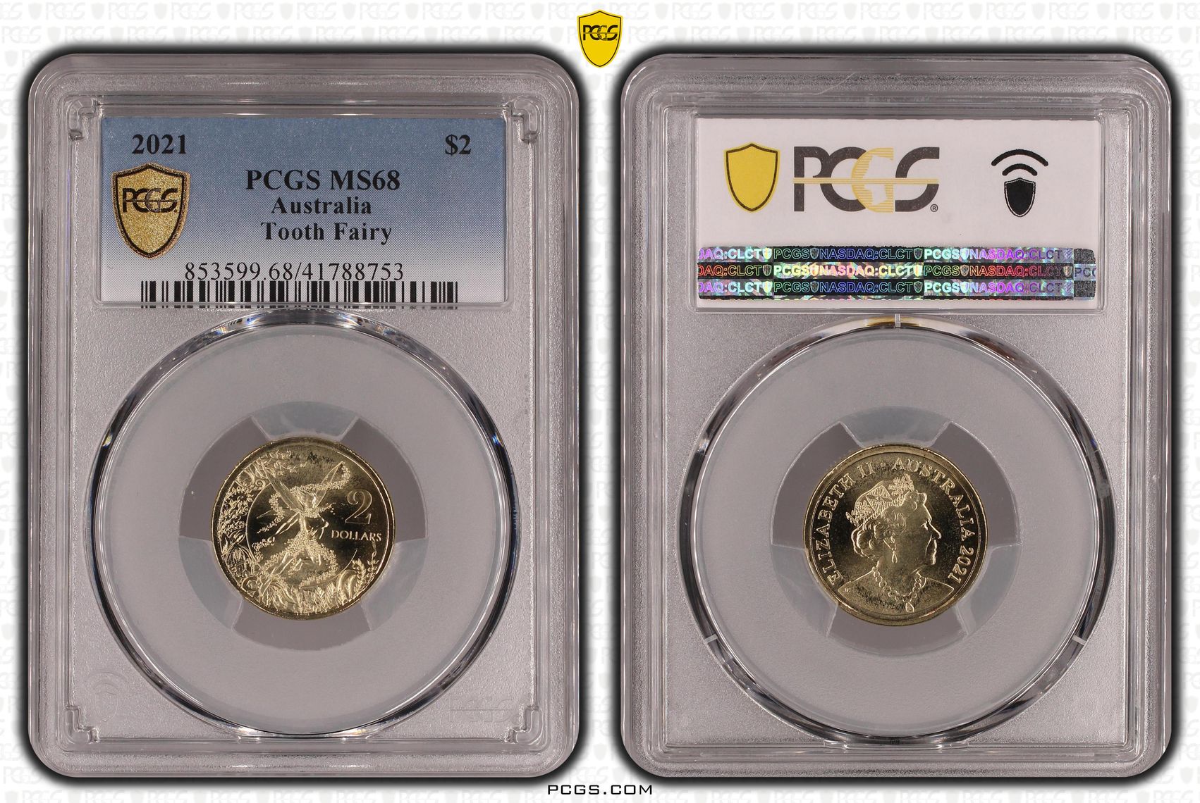 Tooth Fairy, Two Dollar, 2021, PCGS MS68