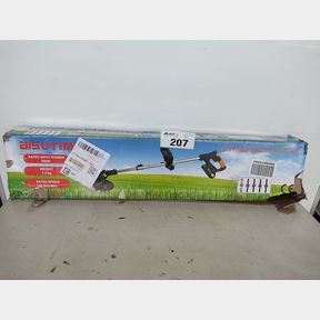 RECHARGEABLE 24 V CORDLESS LIGHTWEIGHT ELECTRIC GRASS MOWER - BLACK -