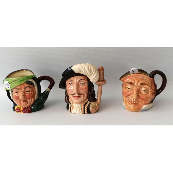 SET OF 3 ROYAL DOULTON CHARACTER JUGS