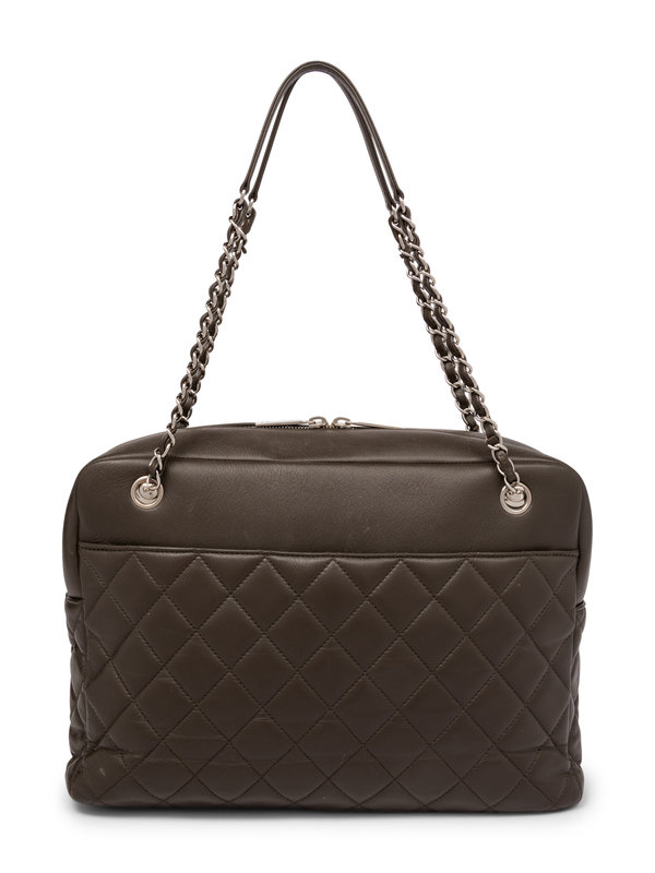 Chanel Quilted Flap Bowling Bag, 2017-18
