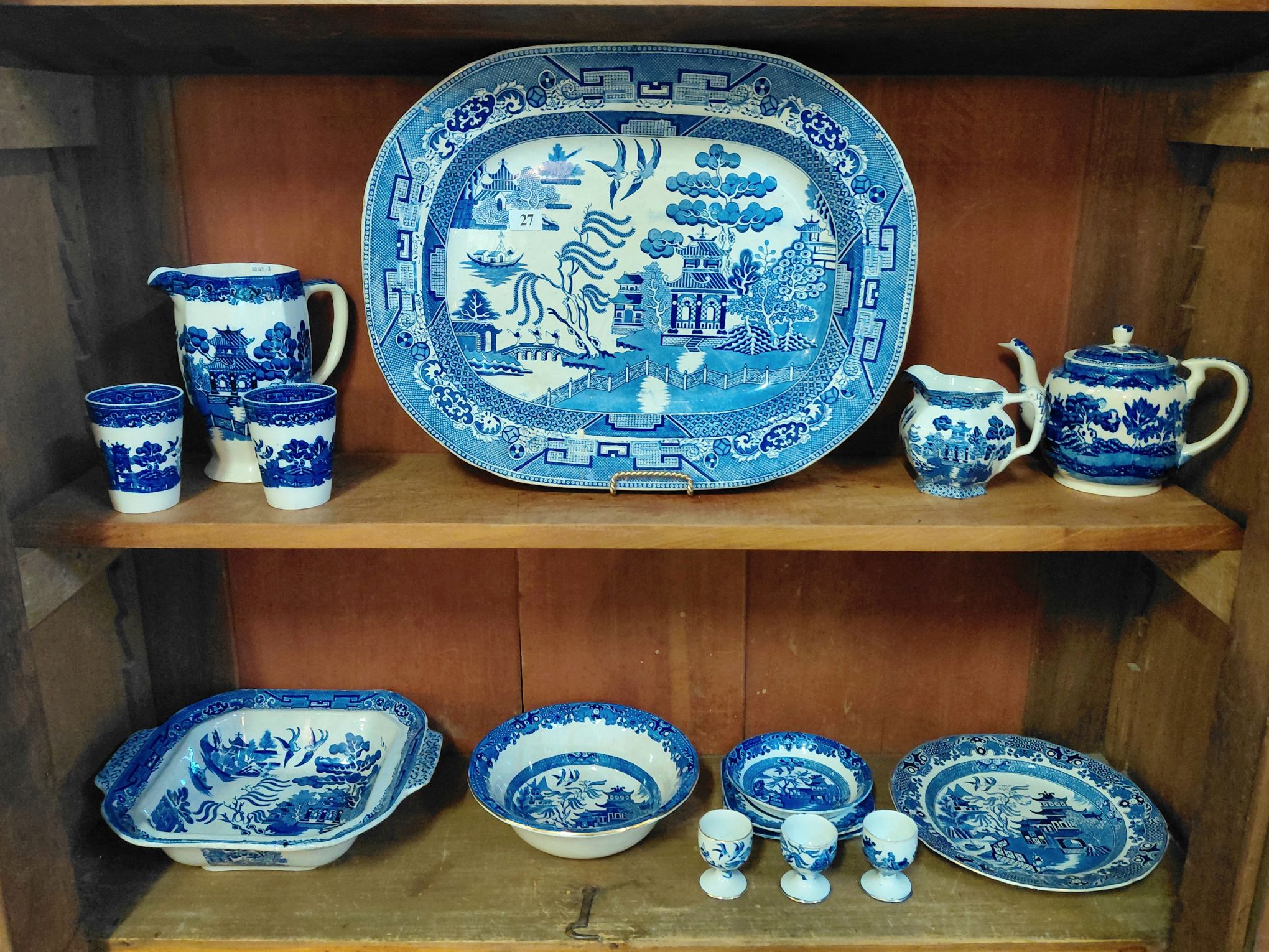 BLUE AND WHITE WILLOW CERAMICS