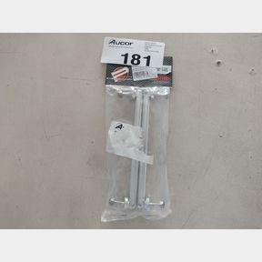 ADJUSTABLE SILVER FRONT BUMPER SPLITTER STRUT RODS