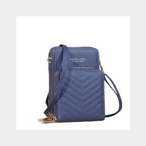 Mini Leather Crossbody Phone Sling Bag Shoulder Strap Wallet For Women - Blue - Women -Bar 9902049485187- 51745/28046