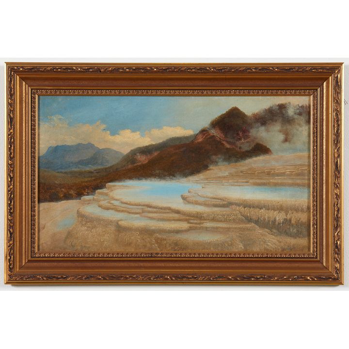 CHARLES BLOMFIELD, White Terraces and Tarawera.