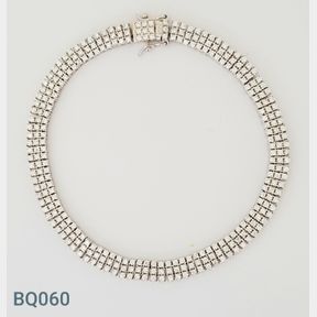 Sterling Silver 3 Row Tennis Bracelet With Czs - 51533/331