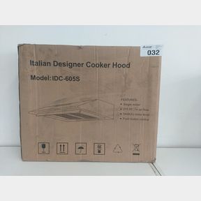 ITALIAN DESIGNER 60CM STANDARD HOOD SILVER (IDC-605S)