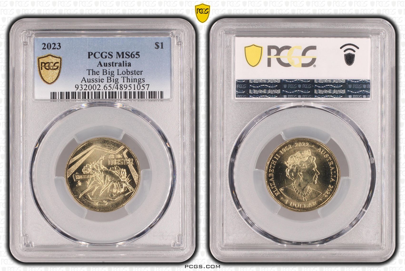Elizabeth II, The Big Lobster Aussie Big Things , One Dollar, 2023, PCGS MS65