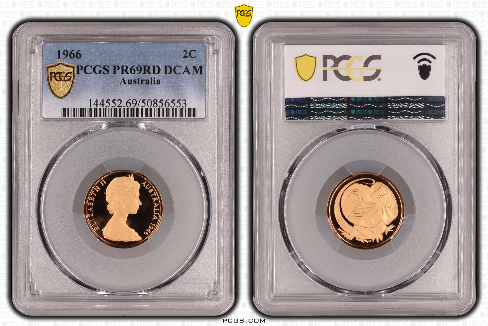 Two Cent, 1966, Pcgs Pr69dcam