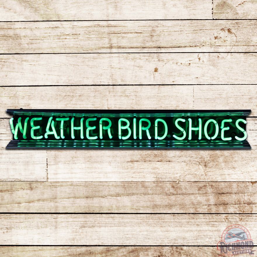 Weatherbird Shoes Neon Art Deco Advertising Sign