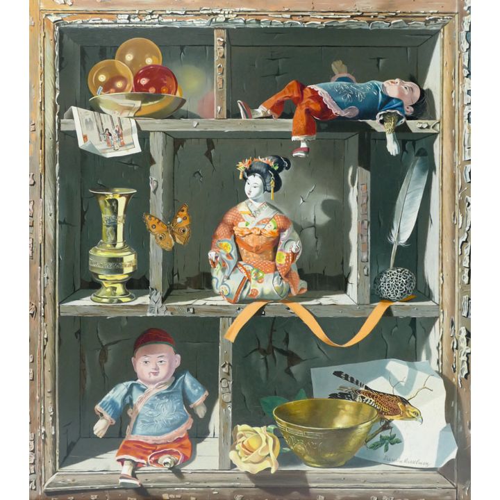Darwin Musselman ''Madame Butterfly'' 1967 Oil
