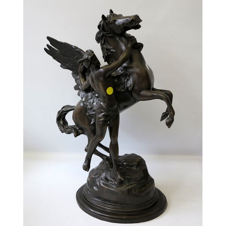 E. PICAULT 1888, SPELTER FIGURE