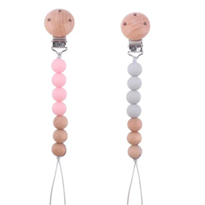 Silicone Dummy/Pacifier Clips/Holders (Set of 2) |