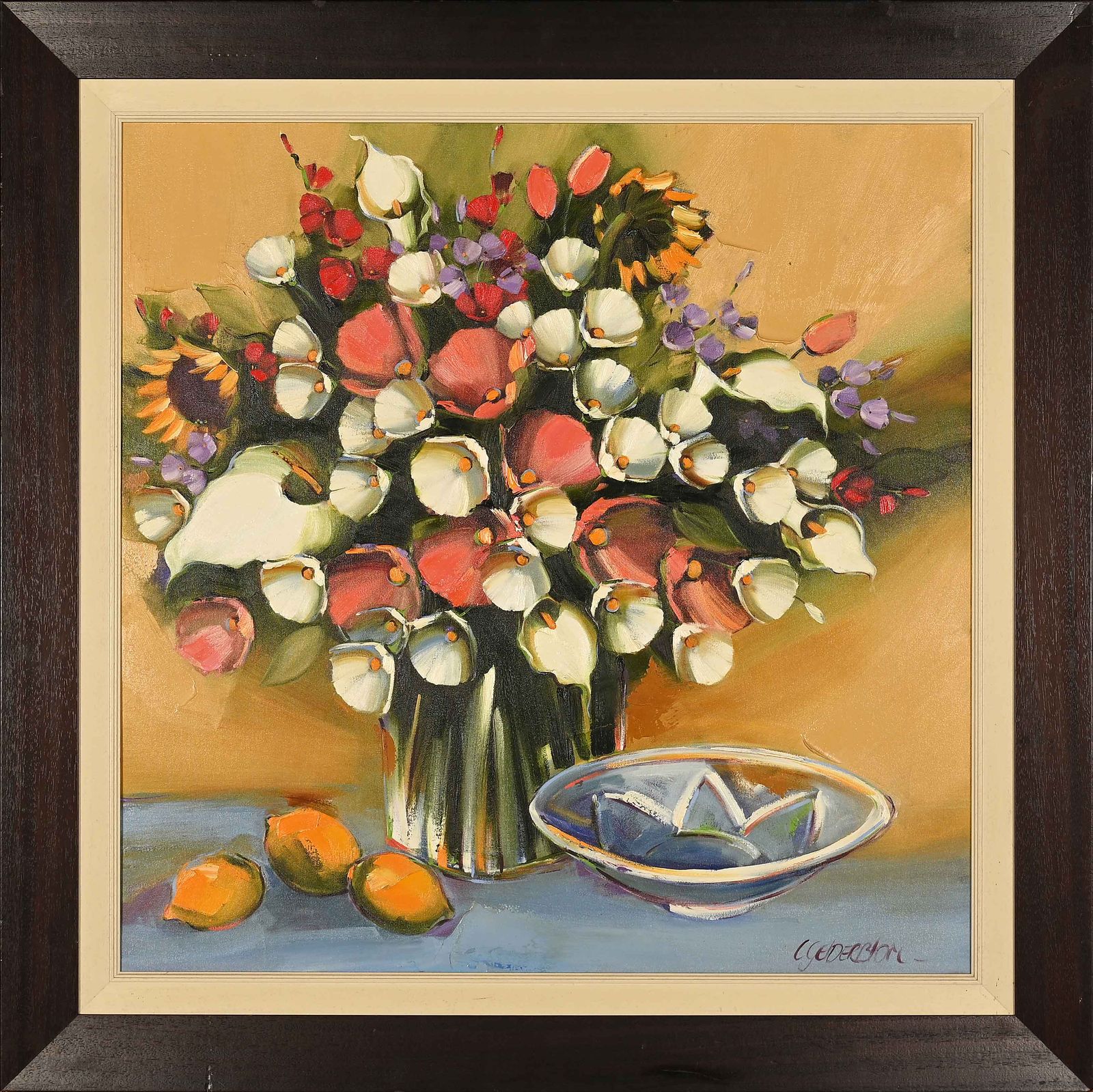 Charmaine Gelderblom (South Africa, 20th C.), Still Life with Wild