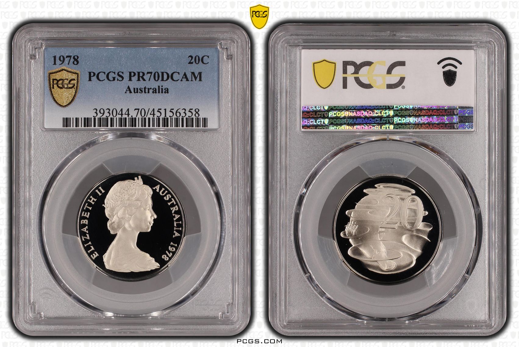 1978 Australia Twenty Cent, 20c PCGS - PR70DCAM POP 11/0 -358