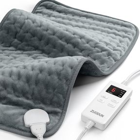 HEATING PAD FOR BACK PAIN RELIEF, ZUODUN ELECTRIC HEATING PADS FOR CRAMPS WITH AUTO SHUT OFF & 6 HEAT LEVELS, MOIST HEAT THERAPY,
