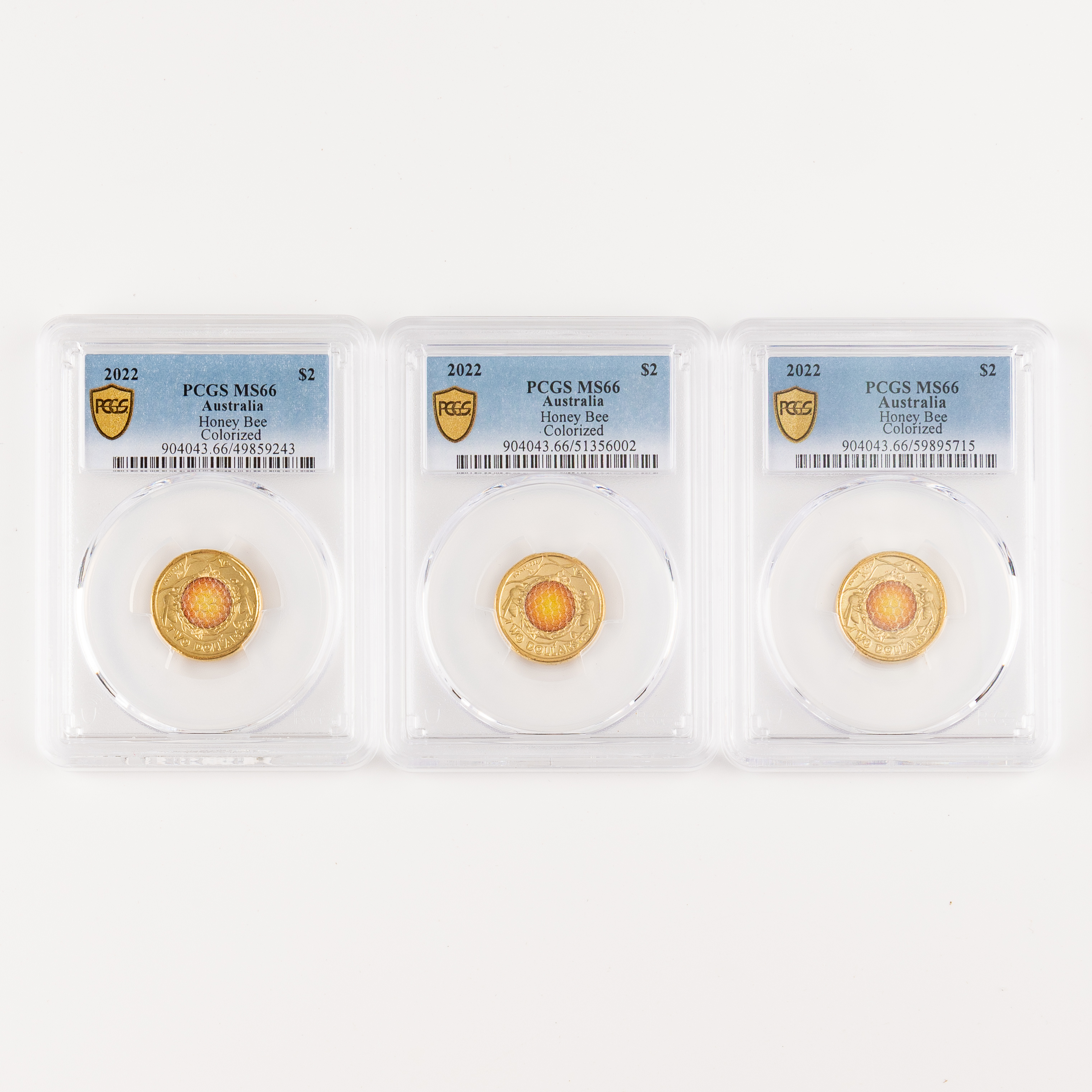 Honey Bee, Two Dollars, 2022, PCGS MS66
