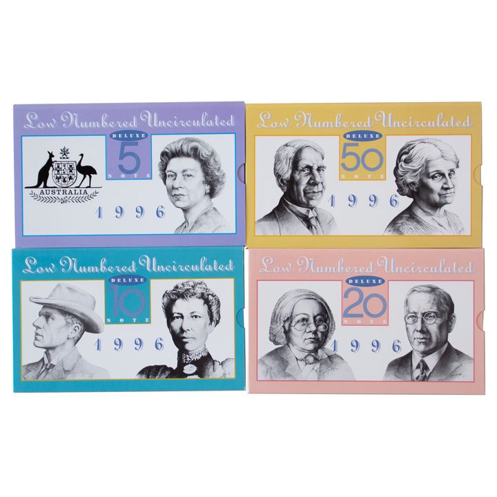 Set, Fraser/Evans, Five - Fifty Dollars, 1996, UNC