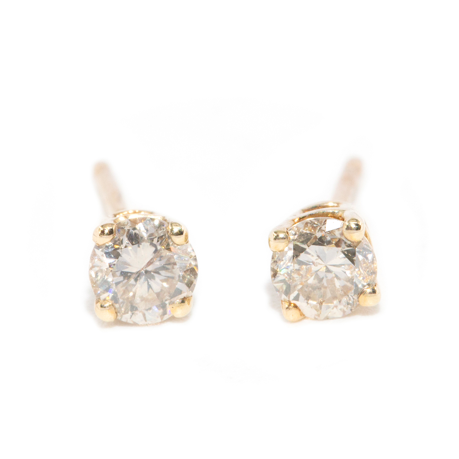 0.40 Carat Diamond Stud Earrings in 10ct Gold