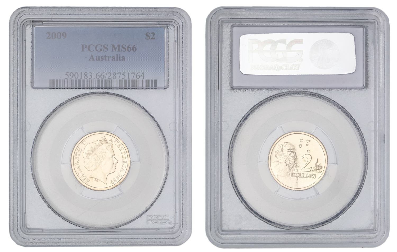 Elizabeth II, Two Dollar, 2009, PCGS MS66