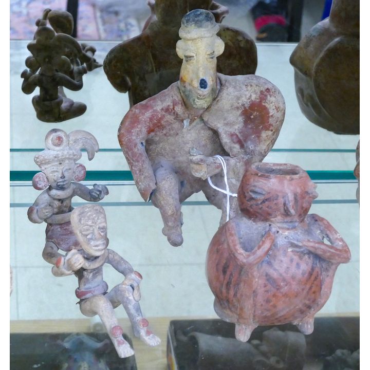 4pc Pre Columbian Jalisco Figures 3'' to 7''