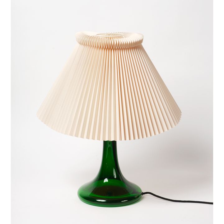 A 1960s Scandinavian blown glass table lamp