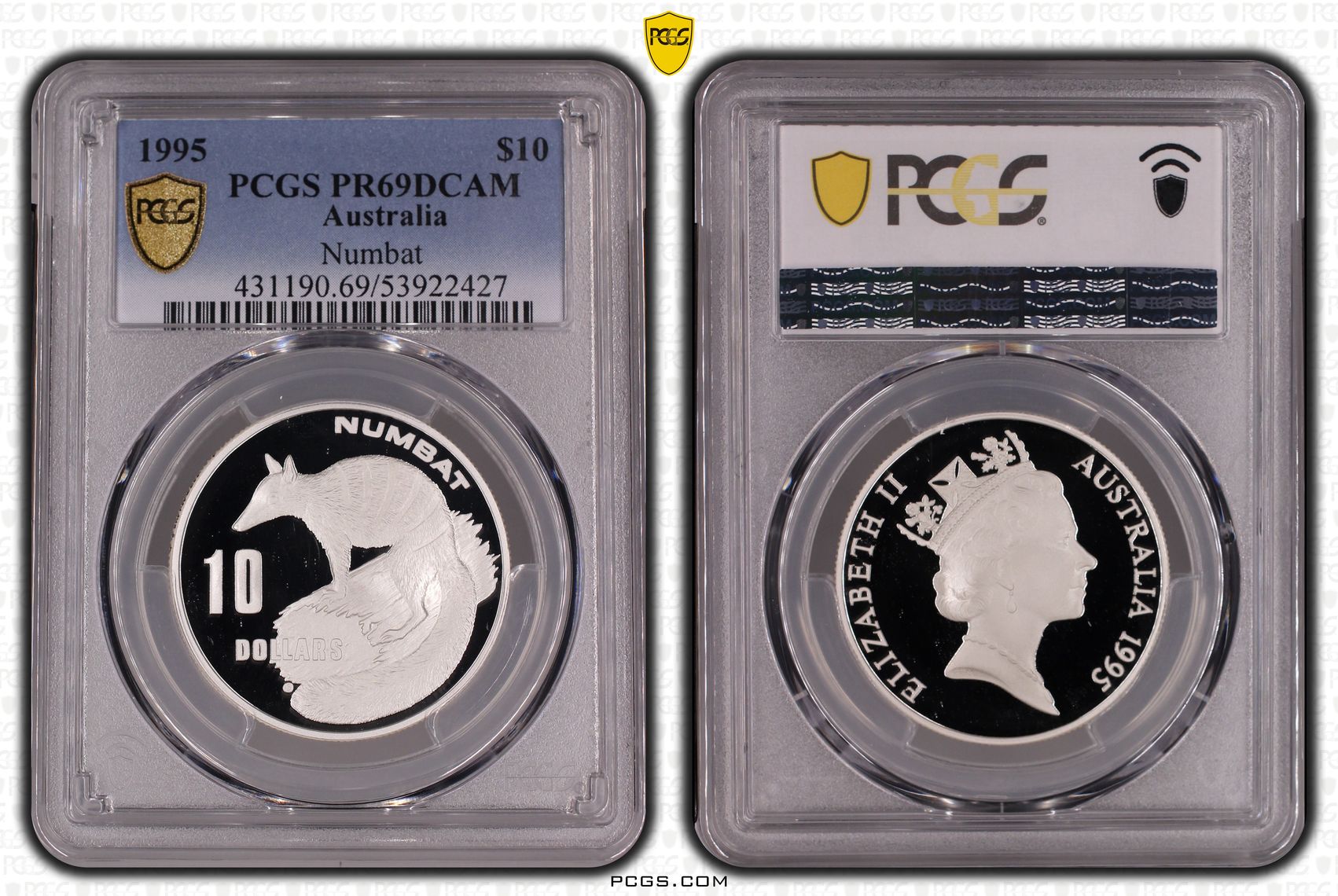 Numbat, Ten Dollar, 1995, PCGS PR69DCAM