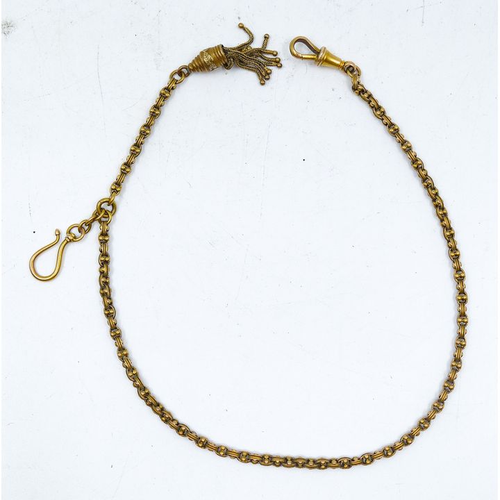 Victorian 14k Tested Gold Watch Chain 14'' - 15 Grams TW