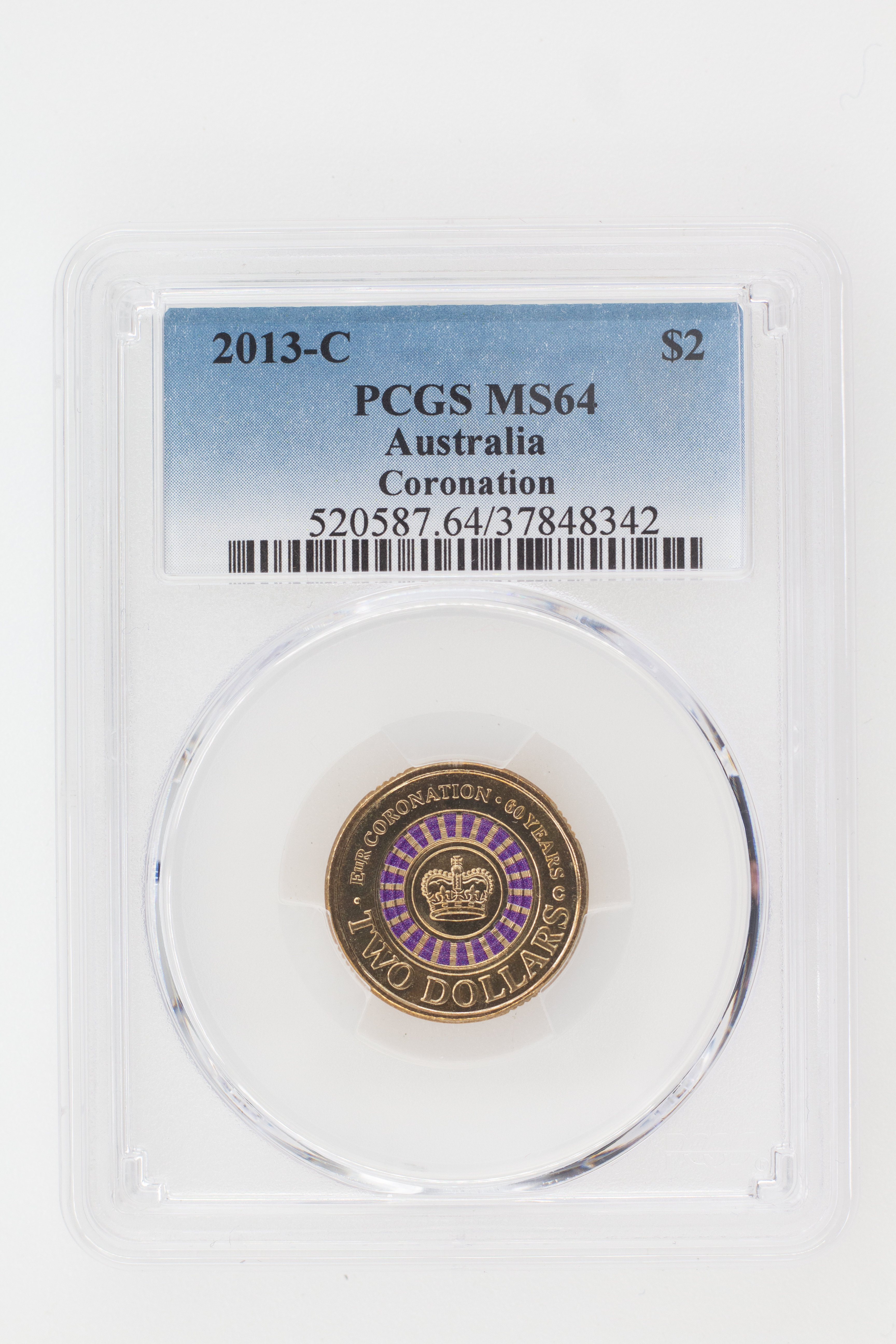 2013-C Australia Two Dollar, $2 Coronation PCGS - MS64 -342