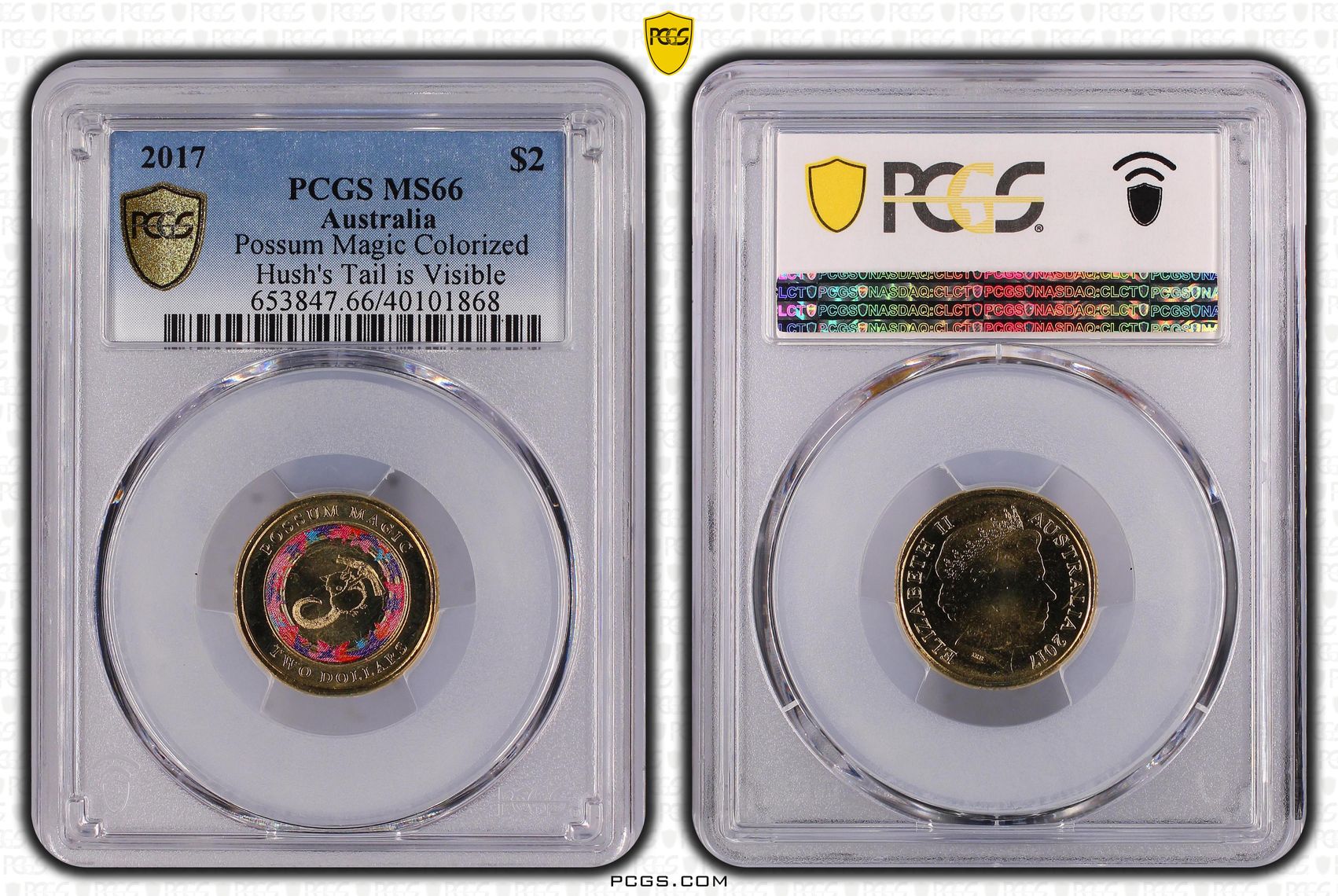 Possum Magic - Hush's Tail is Visible, Two Dollar, 2017, PCGS MS66