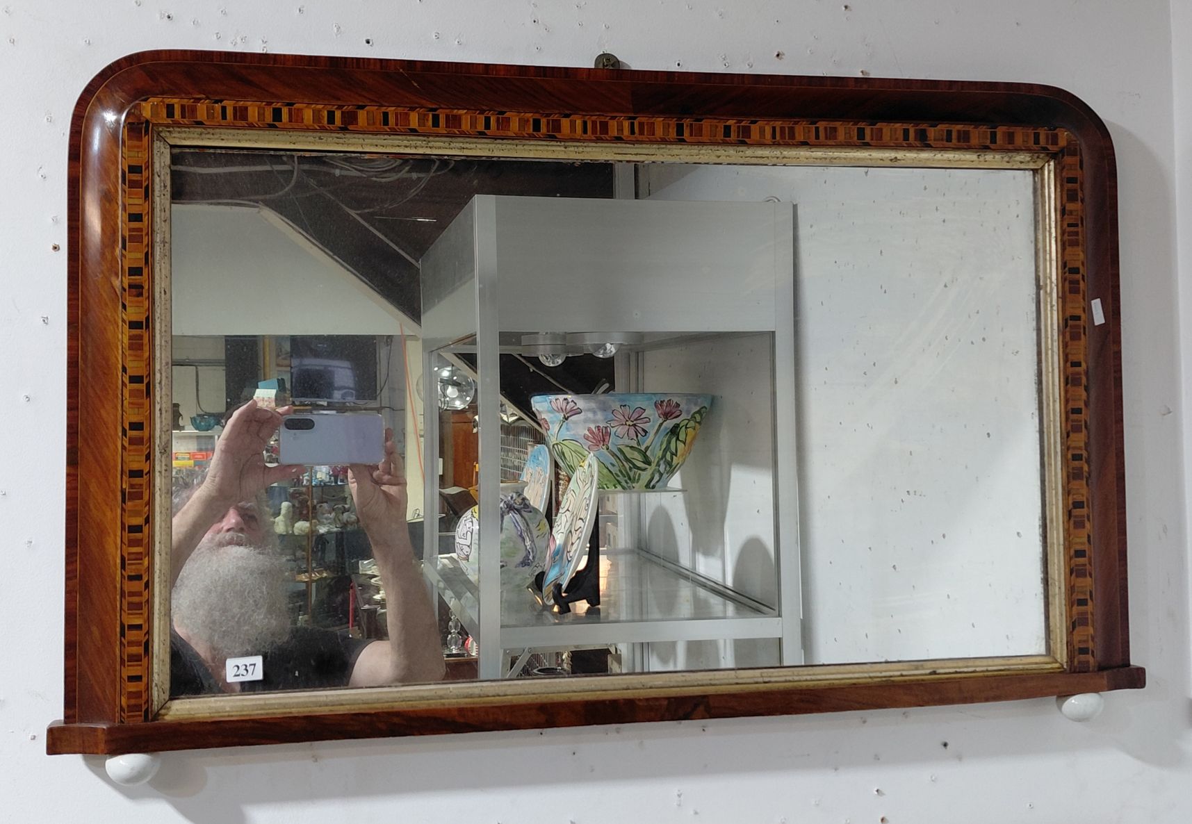 237 · 19TH C. OVERMANTLE MIRROR