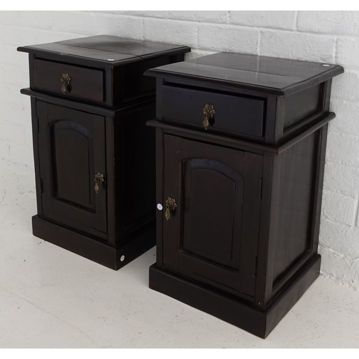 PAIR OF PAINTED PEDESTALS