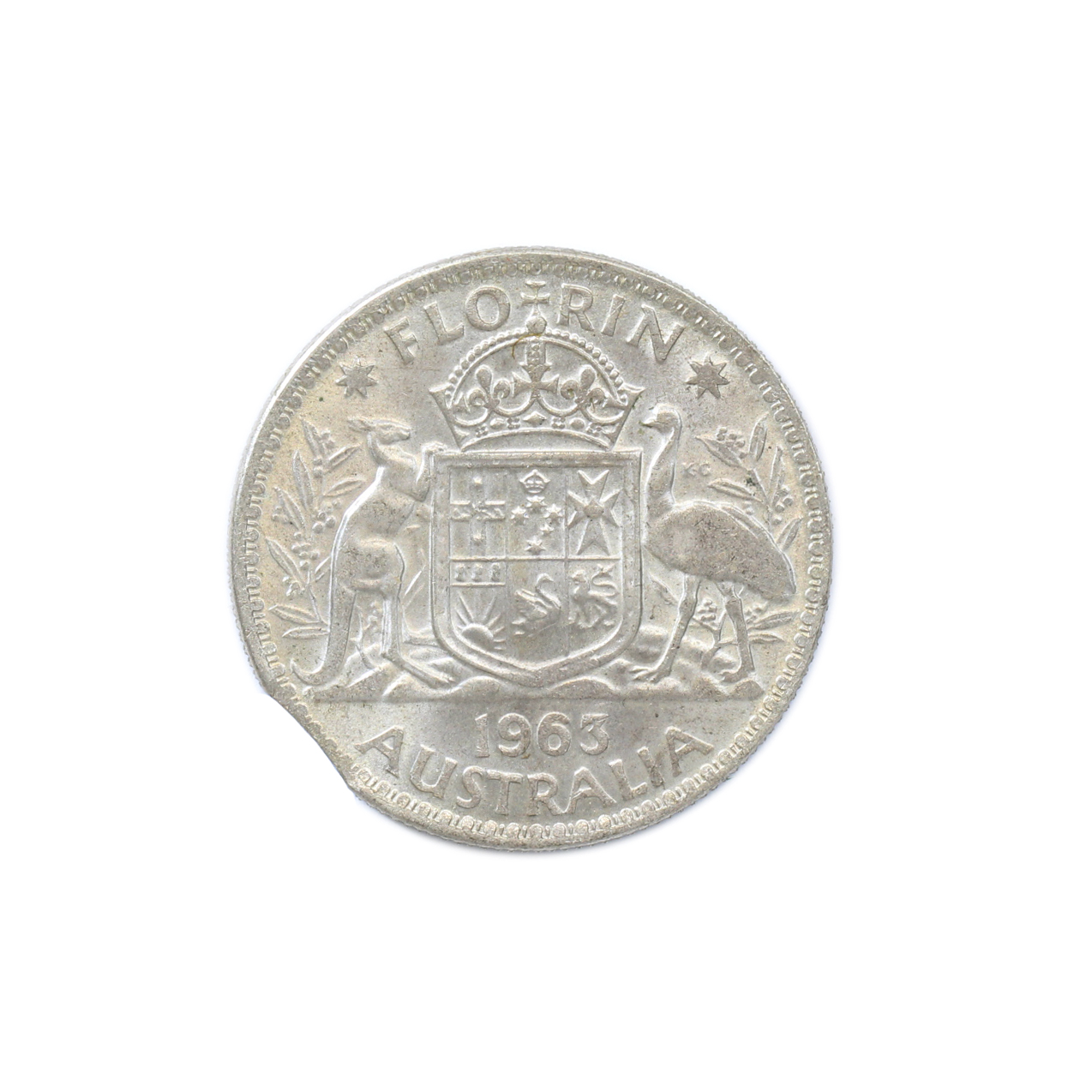 834. · Elizabeth II, Florin, 1963, aUNC